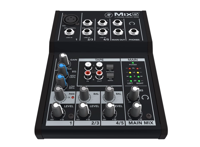 Mackie MIX5 5 Channel Compact Mixer 